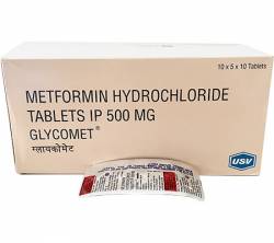 Glycomet 500 mg (100 pills)